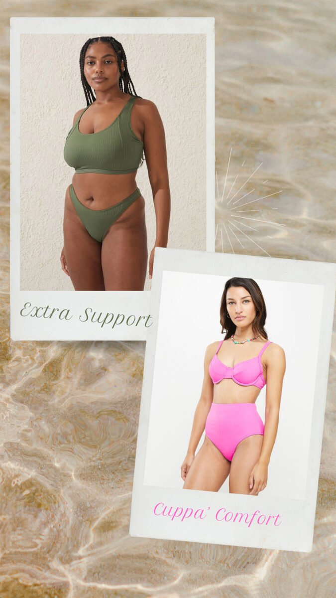 Supportive style bikinis