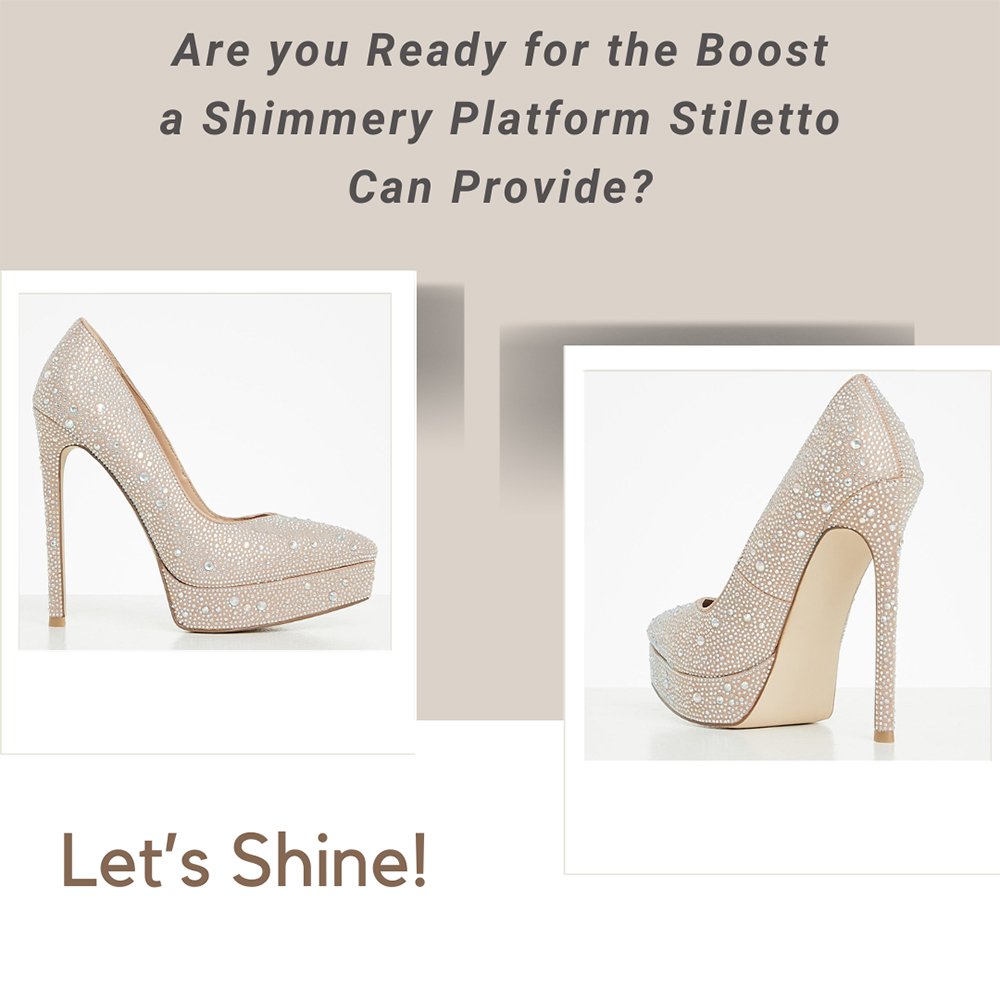 Shimmer Platform Heel