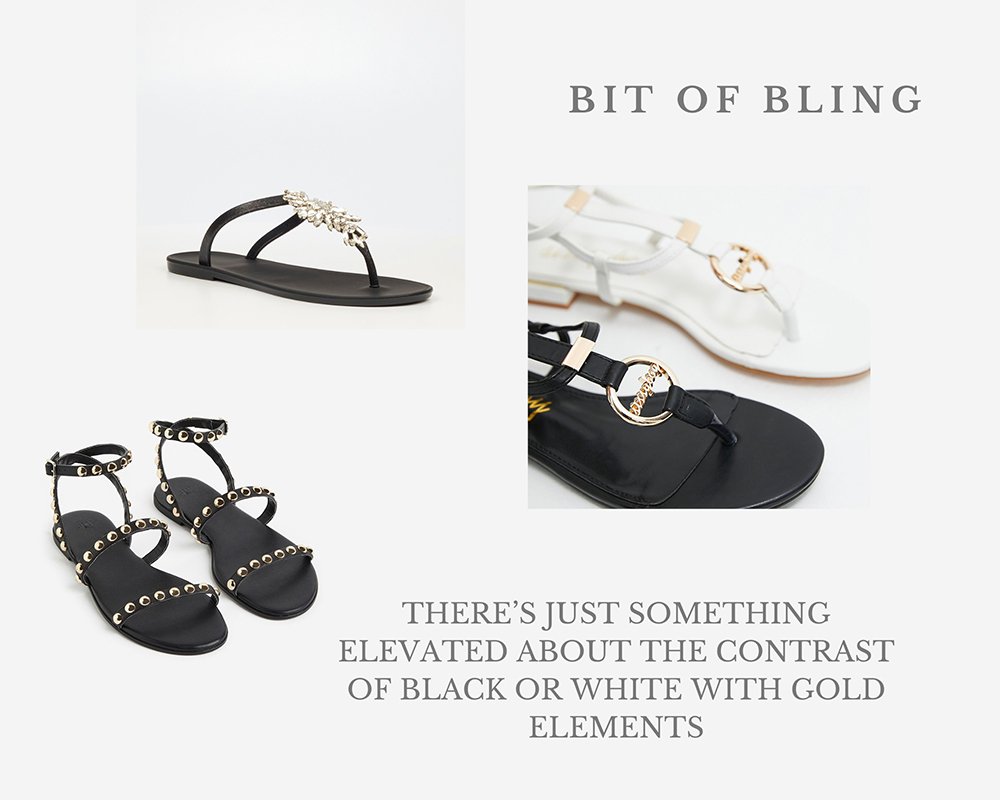 Bling sandals elements
